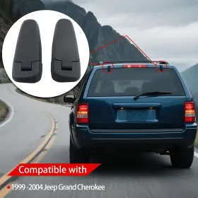Rjsphh 612715350013 Rear Window Hinge Set Liftgate Glass Right And Left Compatible With 99-04 Je