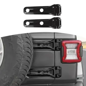 Zhao-szzt00670 Rt-tcz Tailgate Hinge Cover Trim Decals Carbon Fiber For Jeep Wrangler Jl 18 Up