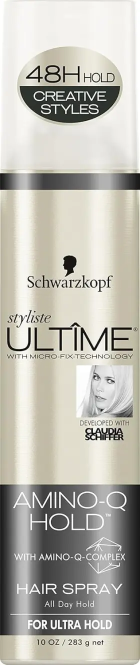 B01829ehvi Schwarzkopf Styliste Ultime Amino-q Hair Spray All Day Ultra Hold 10 Oz