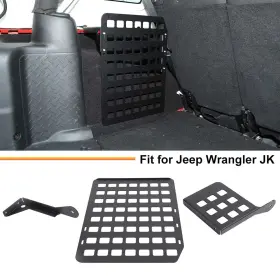 Shineka20250417x11055 Shineka Back Trunk Left Driver Side Storage Rack Luggage Shelf For Jeep Wrangler Jk 07