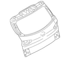 Subaru 60809xa01a9p Genuine Lift Gate