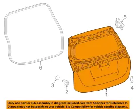 670050r100 Toyota Oem 13-16 Rav4-liftgate Tailgate Hatch Panel Skin 670050r100 Toyota Oem 13-16 Rav4-liftgate Tailgate Hatch Panel Skin