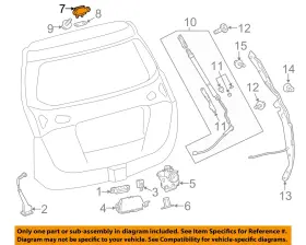 6881042070 Toyota Oem 13-14 Rav4 Liftgate Tailgate Hatch-hinge