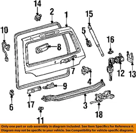 6895069057 Toyota Oem 98-07 Land Cruiser Gate Hardware-support Cylinder