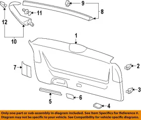 3cn86758582v Volkswagen Oem 18-25 Atlas Interior Trim-lower Gate Trim