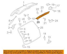 5n0827335j Volkswagen Oem Vw 14-16 Tiguan Liftgate Tailgate-cover