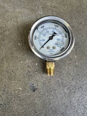 Waltco 75089476 Liftgates Pressure Gauge For Wdv Gen1