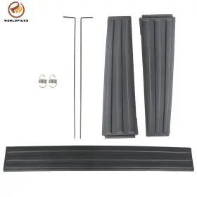 Wp4901760 Worldpicks Tailgate Molding Trim Flexible Flex Step Black Suit For Ford F-150 2009-13 2014