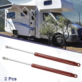 X Autohaux 634149330737 2 Pcs 12 Inch 30ib/134n Red Lift Supports Struts Shocks Gas Spring Universal