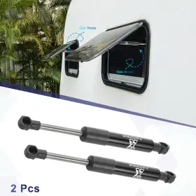 150n X Autohaux 636939993825 2pcs 8 Inch 33 Lbs/ Black Lift Supports Gas Struts Universal For Rv Car