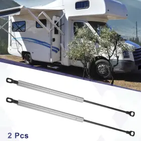 355n X Autohaux 637516066086 2 Pcs 15inch 80ib/355n Silver Tone Lift Supports Struts Shocks Gas Spring For Rv
