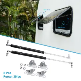 X Autohaux 718844647953 2pcs 17inch 30lbs Lift Supports Gas Struts Universal Car Bonnet Support Rod