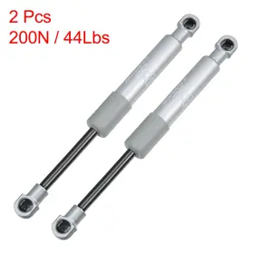 200n X Autohaux 734301802079 2pcs 8inch 200n/44lbs Universal Gas Struts Shocks Silver Tone For Car Truck