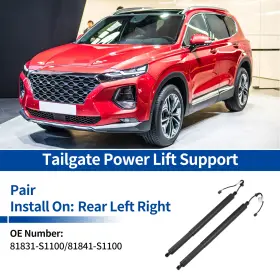 No.81831s1100 X Autohaux 81831s1100/81841s1100 Rear Tailgate Power Lift Support For Hyundai Santa Fe 2019 2020