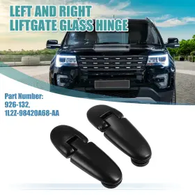 926-132 X Autohaux 2pcs Rear Window Hinge Set Liftgate Glass For Ford Metal Black