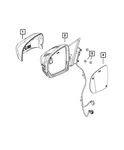 Genuine Mopar Outside Rear-view Mirror Left 68365145AA New. Price: $226.10.