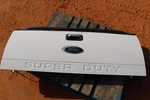 2008-2012 Ford F250 Sd Rear Tailgate Trunk Deck Lid White W/ Camera Oem Used. Price: $850.00.