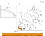 Gm Oem 07-17 Acadia Limited Lift Gate Interior Trim-handle Cover 15853231 New. Price: $30.91.