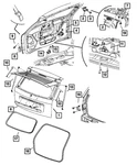 Genuine Mopar Lift-gate Handle 1FV92WS2AA New. Price: $111.53.