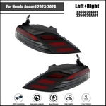 For Honda Accord 2023-2024 Left+right Side Outer Tail Lights Black Led Red Lens New. Price: $142.04.