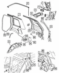 Genuine Mopar 2005-2010 Jeep Grand Cherokee Lift Gate Gutter Right 5396058AF New. Price: $69.65.
