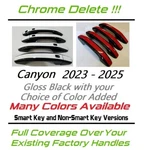 Custom Black Color Door Handle Overlays 2023-2025 Gmc Canyon You Pick Clr New. Price: $125.00.