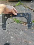 Mercedes W123 300TD Wagon Rear Licence Plate Holder Used. Price: $21.00.