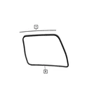 Genuine Mopar Lift-gate Seal 68343373AA New. Price: $12.19.