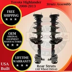 Kyb Oem Rear Struts For 2008-2013 Toyota Highlander 4X4 Lifetime Warranty New. Price: $415.89.
