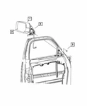 Genuine Mopar 2007-2010 Dodge Nitro Outside Rear View Mirror Right 55157188AI New. Price: $120.68.