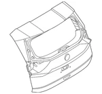Genuine Nissan Lift Gate 9001A-6RC5B New. Price: $1692.05.