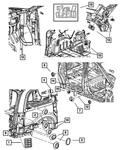 Genuine Mopar Lift-gate Plug 4868369AA New. Price: $10.35.