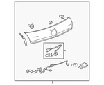 Genuine Gm Primed Rear Closure Center Applique With License Plate Lamp 42524773 New. Price: $134.33.