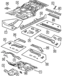 Genuine Mopar Lift-gate Lower Panel Right 55362248AA New. Price: $15.30.