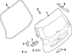 Genuine Nissan Lift Gate 9001A-7FR0E New. Price: $2257.62.