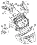 Genuine Mopar Decklid Inner Pull Cup 5000062AA New. Price: $47.57.