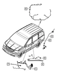 Genuine Mopar Lift-gate Wiring 68068033AG New. Price: $117.25.