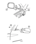 Genuine Mopar Outside Rear-view Mirror Right 55076488AG New. Price: $288.40.