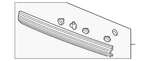 Garnish Assembly Rear License *tchrome* (chromium Plating) (74890-TK8-A31ZA) New. Price: $492.64.