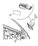 Genuine Mopar Outside Rear-view Mirror Left 68026559AD New. Price: $284.38.