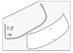 Genuine Nissan Lift Gate Glass K0300-1V80A New. Price: $537.51.
