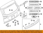 Ford Oem 13-19 Escape Lift Gate Exterior Trim-trim Molding CJ5Z7841018A New. Price: $340.57.