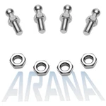 Arana 10MM Ball Studs With Hardware, Stud, 5/8 Long Shank, Silver New. Price: $14.35.