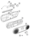 Genuine Mopar Speaker Panel Handle 1DK62DK2AC New. Price: $52.66.