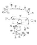 Genuine Mopar Lift-gate Panel Upper Left 1UD12LU5AB New. Price: $82.16.