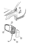 Genuine Mopar Outside Rear-view Mirror Left 1AN411VGAF New. Price: $137.07.