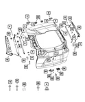 Genuine Mopar Lift-gate 6RW71PS4AJ New. Price: $1971.11.