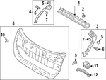 Genuine Hyundai Lower Trim Panel 81710-BE000-NNB New. Price: $330.55.