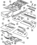 Genuine Mopar Lift-gate Lower Panel Right 55362248AA New. Price: $13.54.