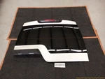 Land Rover LR3 Upper Tailgate Liftgate Decklid Door Panel White With Glass 05-09 Used. Price: $237.90.